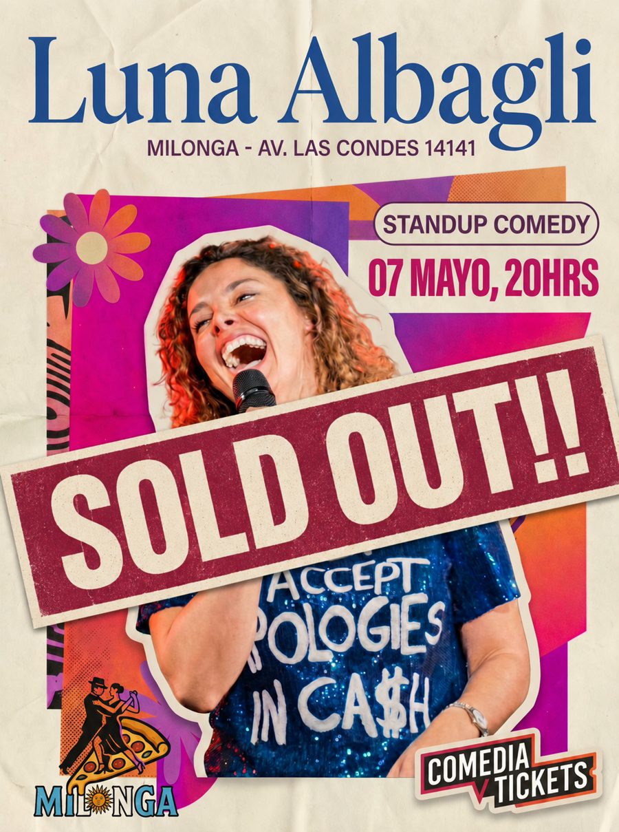 Afiche Sold Out de Luna Albagli en Milonga